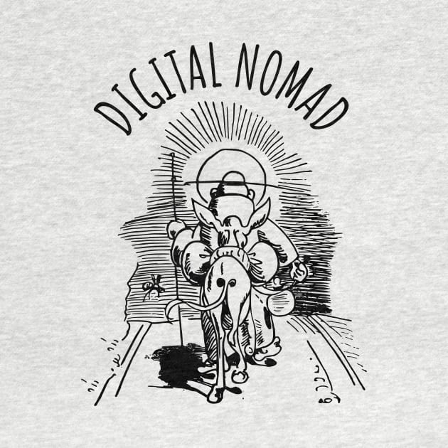 Digital Nomad Backpacker Traveler by Kutaitum